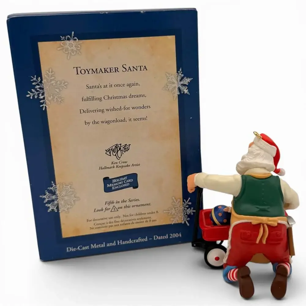 2004 Hallmark Keepsake Ornament Toymaker Santa Collector's Series 5th in Series